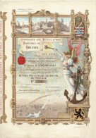 Titre De 1904 - Compagnie Des Installations Maritimes De Bruges - Art Déco - Superbe - - Schiffahrt