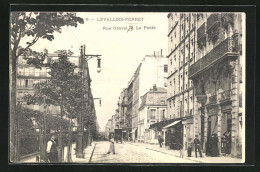 CPA Levallois-Perret, Rue Gravel - La Poste  - Levallois Perret