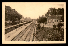 77 - COMBS-LA-VILLE - LA GARE DE CHEMIN DE FER - Combs La Ville