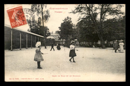 88 - CONTREXEVILLE - DANS LE PARC - FILLETTES JOUANT AU DIABOLO - Contrexeville