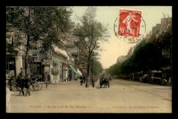 75 - PARIS 10EME - BOULEVARD DE STRASBOURG - CARTE COLORISEE - Distrito: 10