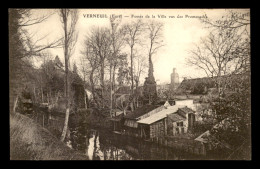 27 - VERNEUIL - FOSSES DE LA VILLE VUS DES PROMENADES - Verneuil-sur-Avre