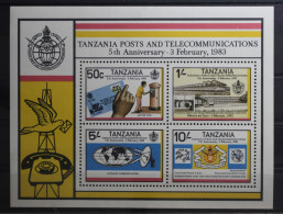 Tansania Block 31 Mit 217-220 Postfrisch #TN347 - Tansania (1964-...)