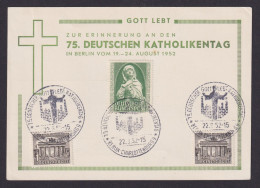 Bund Deutscher Katholikentag Schöne Anlasskarte Mit Germanisches Museum - Lettres & Documents