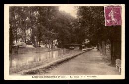 89 - LAROCHE-MIGENNES - LE CANAL ET LA PASSERELLE - PENICHE - Migennes