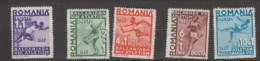 ROUMANIE-N°525/529 *-Neufs Avec Charnière-SERIE COMPLETE (5 Valeurs)- 8 ème Jeux Balkaniques COTE +17€ - - Neufs