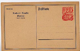 DR PP53/B1 Privat-Postkarte NOSKE, BORNA 1921  Kat. 14,00 € - Cartes Postales