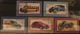 POLAND ~ 1987 ~ S.G. NUMBERS S.G. 3105 - 3109. ~ MOTOR VEHICLES ~ VFU #03537 - Used Stamps