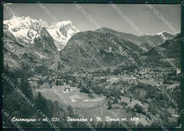 Aosta Courmayeur Monte Bianco PIEGHE STRAPPINO Foto FG Cartolina KB1811 - Aosta