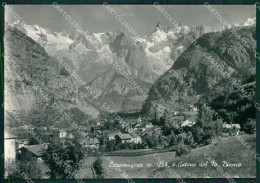 Aosta Courmayeur Catena Monte Bianco Foto FG Cartolina KB1877 - Aosta