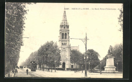 CPA Neuilly-s-Seine, Le Rond-Point D`Inkermann, Tramway, Monument  - Neuilly Sur Seine