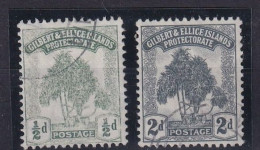 GILBERT & ELLIS ISLANDS 1911 - Canceled - Sc# 1, 3 - Andere-Oceanië