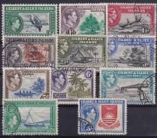 GILBERT & ELLIS ISLANDS 1939 - Canceled - Sc# 40-51 - Oceania (Other)