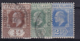 LEEWARD ISLANDS 1907 - Canceled - Sc# 41, 42, 45 - Leeward  Islands