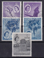 SEYCHELLES 1954 - Canceled - 5 Stamps Up To 1r - Seychelles (...-1976)