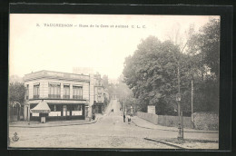 CPA Vaucresson, Rues De La Gare Et Aubriet  - Vaucresson