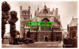 R509540 Exeter Cathedral. West Front. Valentine. RP - World