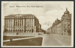 CROATIA  - ZAGREB - Mihanoviceva Ulica - Hotel Esplanade - 1928 Old Postcard (see Sales Conditions) 10177 - Kroatien