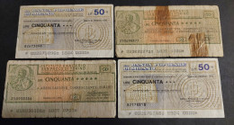 Italia, Miniassegni Circolati - Cheques En Traveller's Cheques