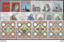 1973 Vaticano Annata Completa 17v. MNH - Andere & Zonder Classificatie