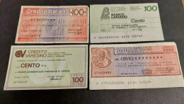 Italia, Miniassegni Circolati - Cheques & Traveler's Cheques