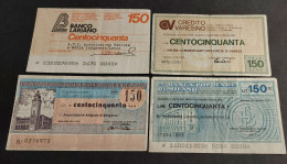 Italia, Miniassegni Circolati - Cheques En Traveller's Cheques