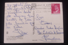 D)1976, SPAIN, POSTCARD CIRCULATED IN SPAIN, WITH BASIC SERIES STAMP, CHARACTER, JUAN CARLOS I, XF - Autres & Non Classés