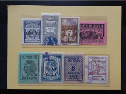 REPUBBLICA - 8 Marche Comunali + Spese Postali - Revenue Stamps