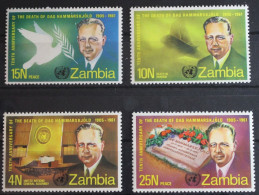 Sambia 70-73 Postfrisch #FQ143 - Nyasaland (1907-1953)