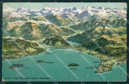 Verbania Lago Maggiore Mappa Cartolina KV4603 - Verbania