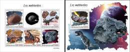 Guinea 2023, Meteors And Dinosaurs, 5val In BF +BF - Mineralen