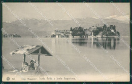 Verbania Stresa Isola Bella Isola Superiore Lago Maggiore PIEGA Cartolina KV4680 - Verbania