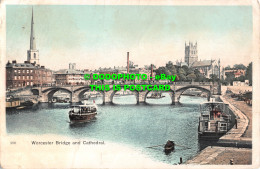 R509867 Worcester Bridge And Cathedral. Boots. 1904 - Monde