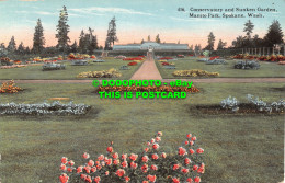 R509902 Wash. Conservatory And Sunken Garden. Manito Park. Spokane. The Boughton - Monde