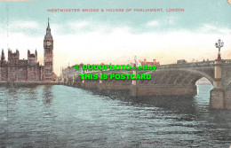 R509961 London. Westminster Bridge And Houses Of Parliament. G. D. And D. L - Otros & Sin Clasificación