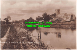 R509996 Wareham. St. Mary Church And Towing Path. W. H. S. Kingsway Real Photo S - World