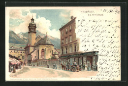 Künstler-AK Edward Theodore Compton: Innsbruck, Strassenpartie An Der Hofkirche  - Compton, E.T.