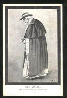 AK Papst Leo XIII. In Reisekleidung  - Papes