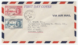 1946 St Vincent VICTORY FDC  To PETROLEUM MARKETING Co Trinidad Petrochemicals Energy Oil - St.Vincent (...-1979)