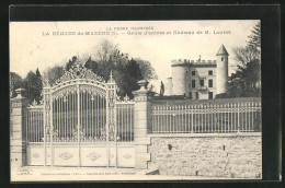 CPA La Begude-de-Mazenc, Grille D'entree Et Chateau De M. Loubet  - Autres & Non Classés