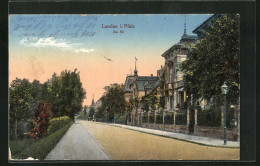 AK Landau / Pfalz, Abendstimmung In Der Strasse An 44  - Landau