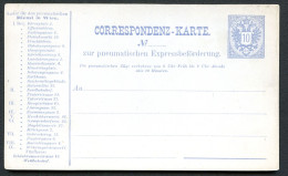 Rohrpost-Postkarte RP9bI Postfrisch 1884 Kat.45,00€ - Cartes Postales