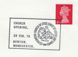 LION Event COVER 1970 Denton GB  Mormon CHURCH Latter Day Saints Religion Lions - Roofkatten