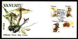 Vanuatu 670-673 Gestempelt Als FDC / Pilze #JA828 - Vanuatu (1980-...)