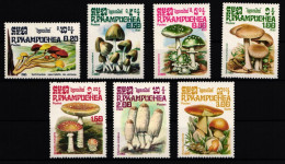 Kambodscha 648-654 Postfrisch Pilze #JA623 - Cambodja