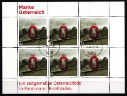 Österreich 2962 Gestempelt Kleinbogen / Ersttagsstempel #JA723 - Autres & Non Classés