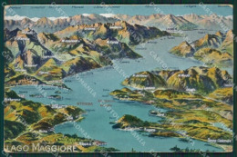 Verbania Stresa Mappa Lago Maggiore Cartolina KV4736 - Verbania
