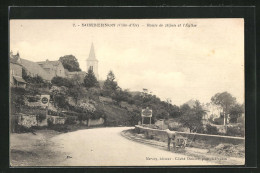 CPA Sombernon, Route De Dijon Et L`Église  - Dijon