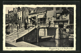 AK Gouda, Trappenbrug A.d. Turfmarkt  - Gouda