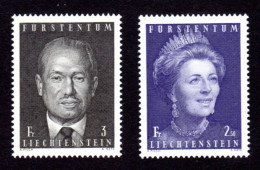 LIECHTENSTEIN 1970 - Yvert N° 479 Et 488 - NEUF ** LUXE / MNH - Prince François Joseph II Et Princesse Georgine, TB - Nuovi